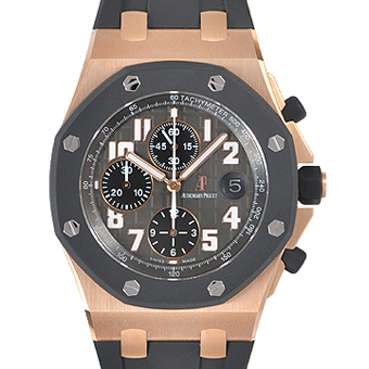 AUDEMARS PIGUET オーデマピゲ ロイヤルオーク コピー 25940OK.OO.D002CA.02.A オフショアクロノ グレー/ブラック